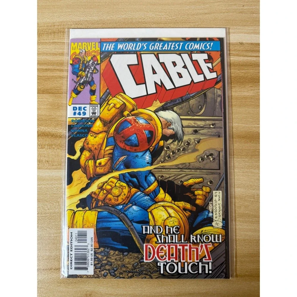 Cable #49 Comic Book‎ December Marvel Comics Death's Touch Direct Edition